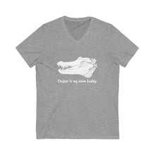 Load image into Gallery viewer, Unisex Jersey Short Sleeve V-Neck Tee